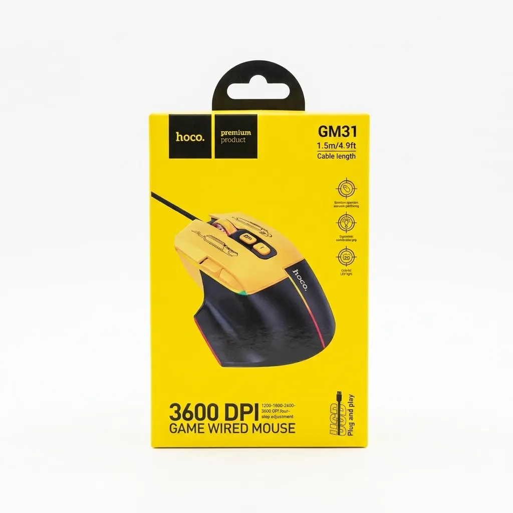 ماوس گیمینگ هوکو مدل GM31 سیم دار - تصویر 4