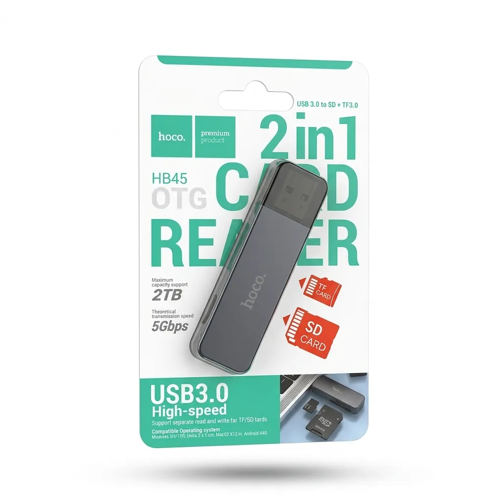 رم ریدر 2IN1 USB3.0 هوکو مدل HB45