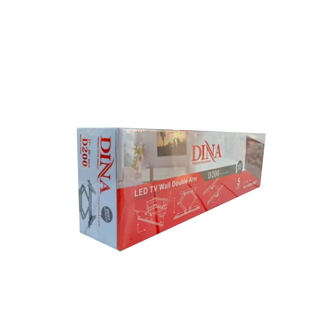 پایه دیواری تلویزیون 2 بازو دینا مناسب سایز 37 تا 60 اینچ مدل D200 - تصویر 5
