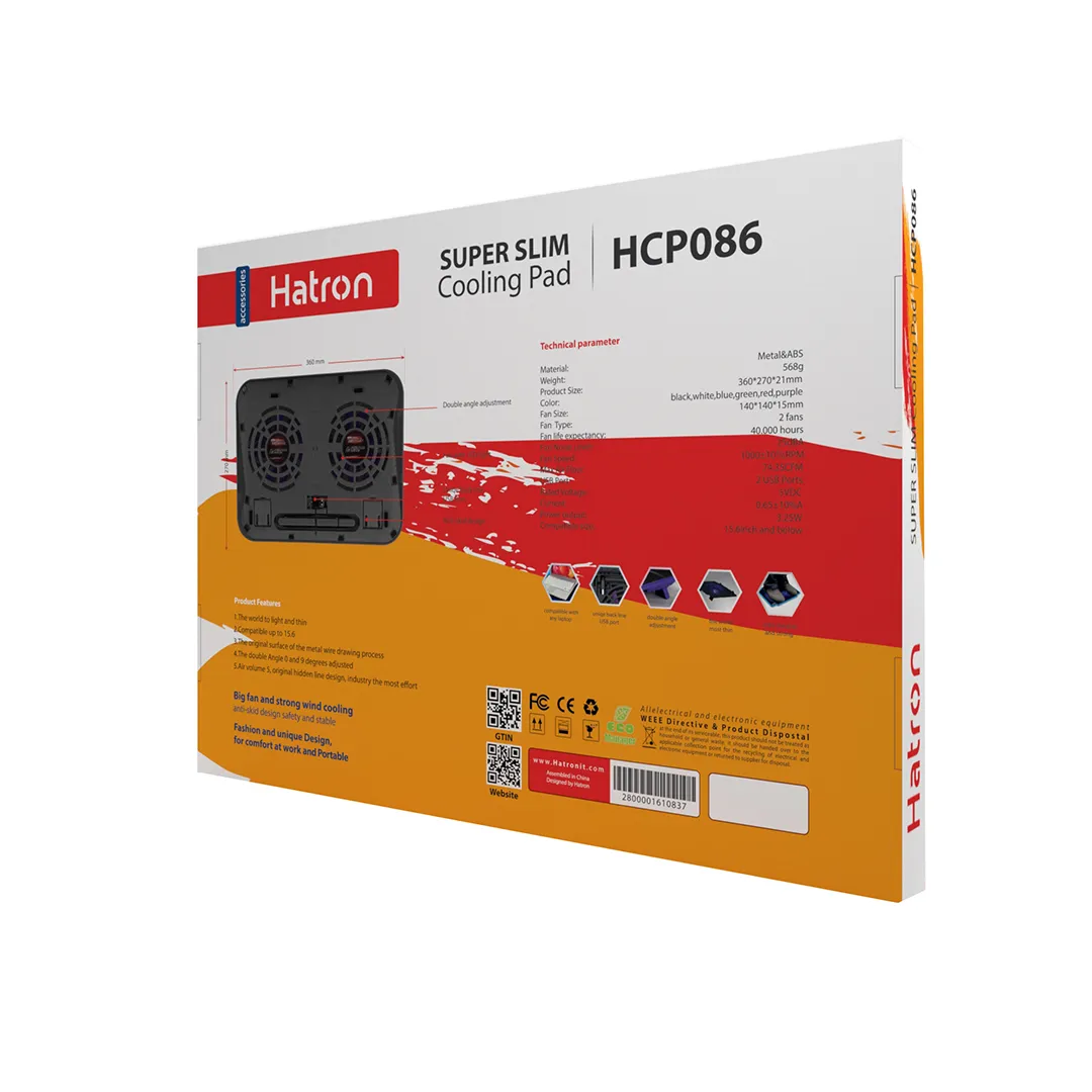 فن خنک کننده لپ تاپ هترون مدل HCP086 - تصویر 4