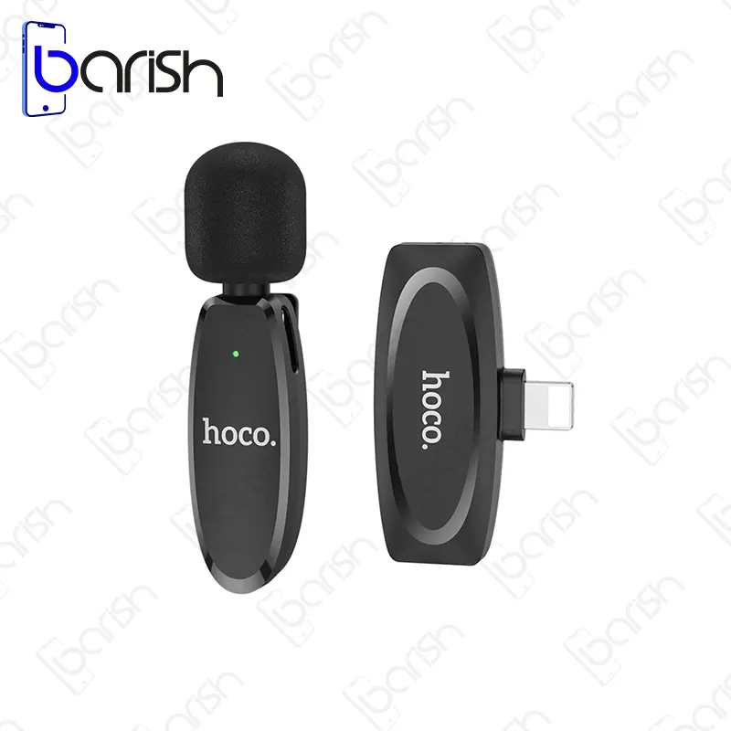 میکروفون یقه ای بلوتوثی لایتنینگ هوکو مدل L15 - تصویر 4