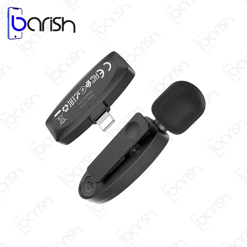 میکروفون یقه ای بلوتوثی لایتنینگ هوکو مدل L15 - تصویر 2