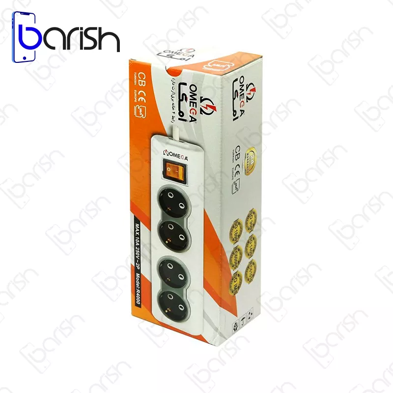 رابط برق 4 خانه ارت دار اُمگا مدل R4000 - تصویر 3