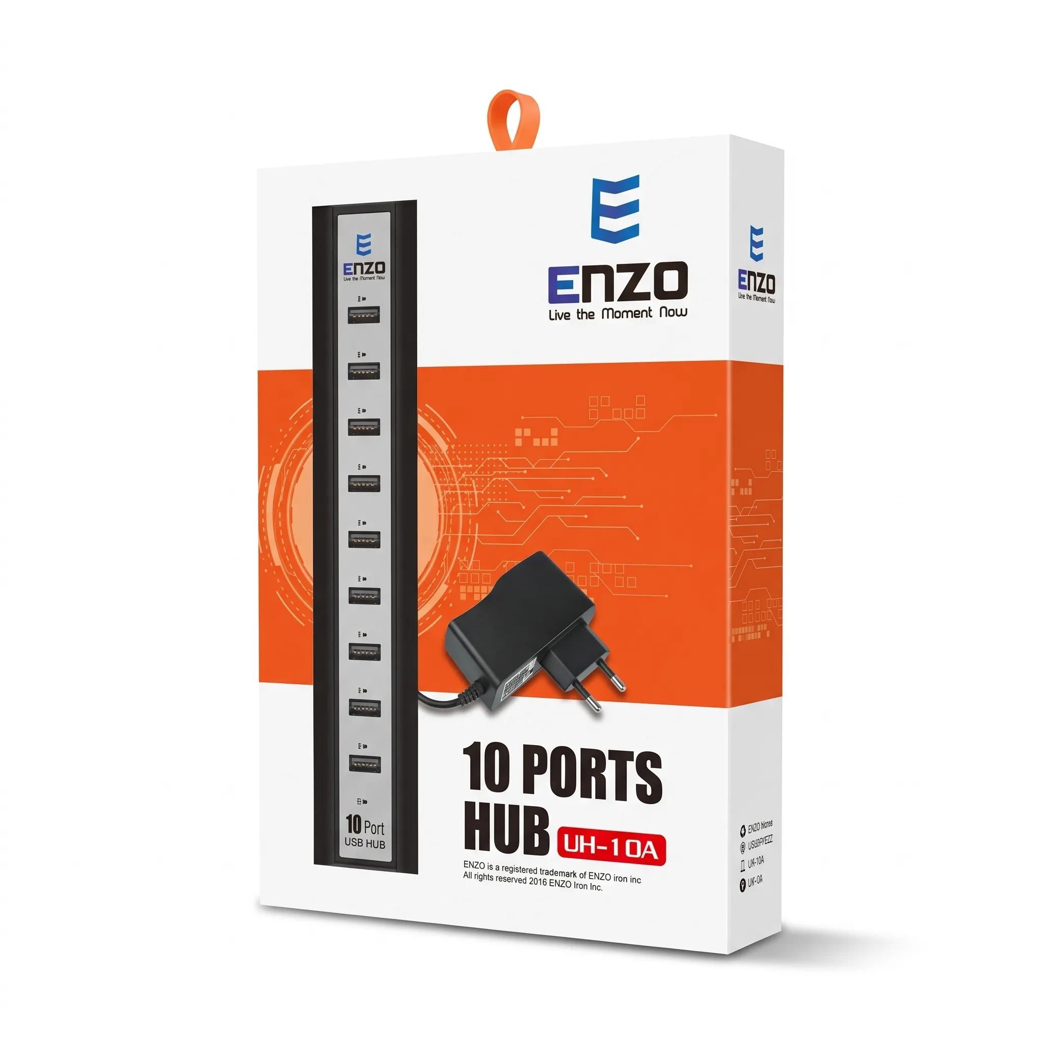 هاب 10 پورت USB 2.0 انزو مدل ENZO UH-10A