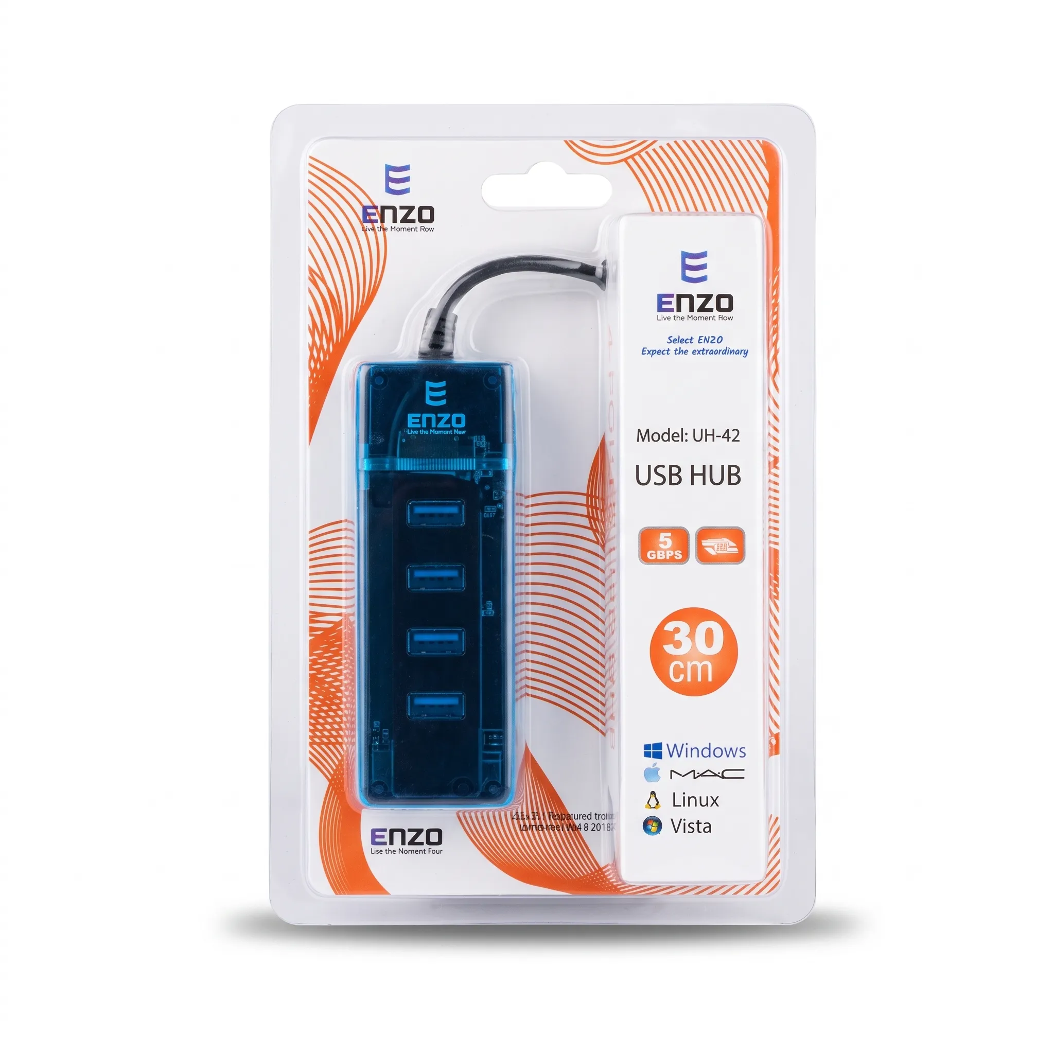 هاب 4 پورت USB 2.0 انزو مدل ENZO UH-42
